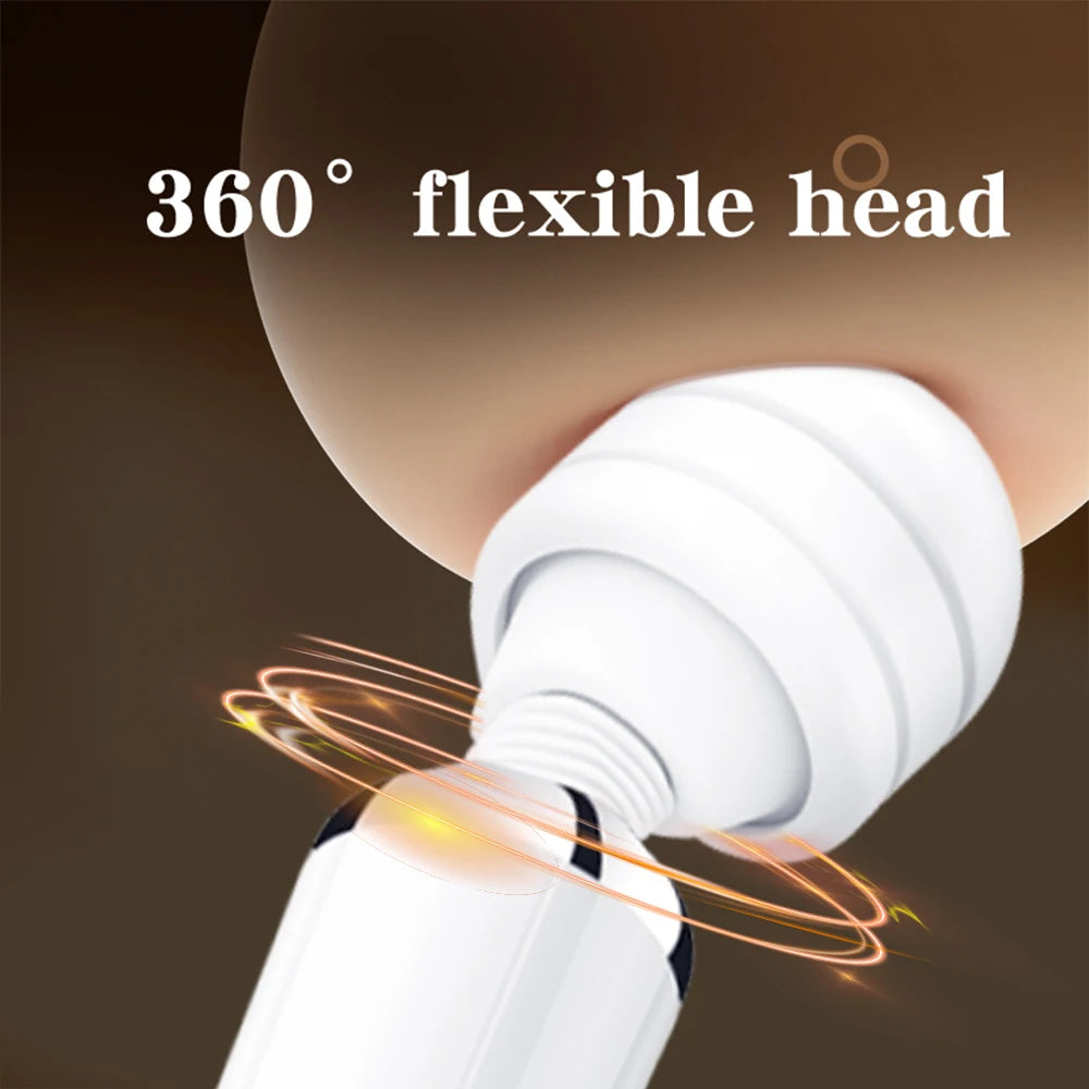 Galingas AV vibratorius G taškui ir klitoriui su USB įkrovimu