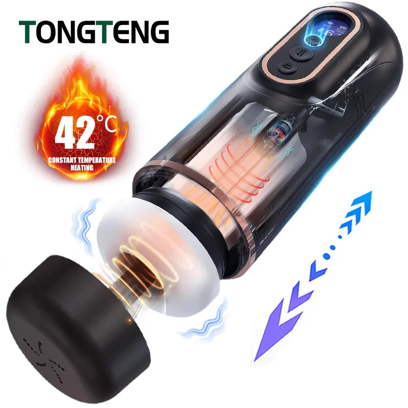 Automatinis masturbatorius vyrams su 9 režimais